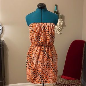 City Triangles Strapless mini dress